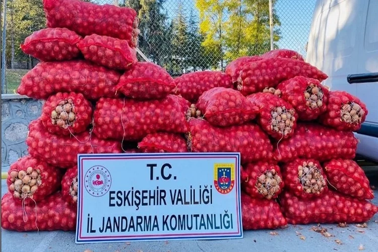 Eskişehir’de çalınan 50 bin liralık soğan bulundu