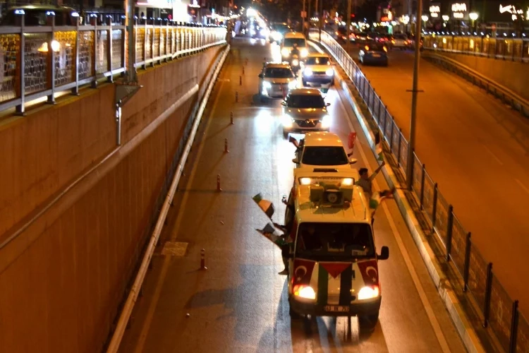 Kütahya'dan Filistin'e destek konvoyu düzenlendi haberinin görseli
