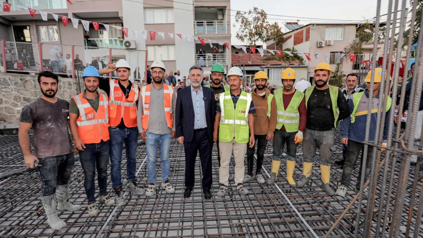 Bayraklı’nın 5. anaokulu için temel atıldı (2)