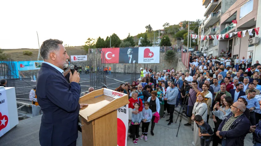 Bayraklı’nın 5. anaokulu için temel atıldı (3)