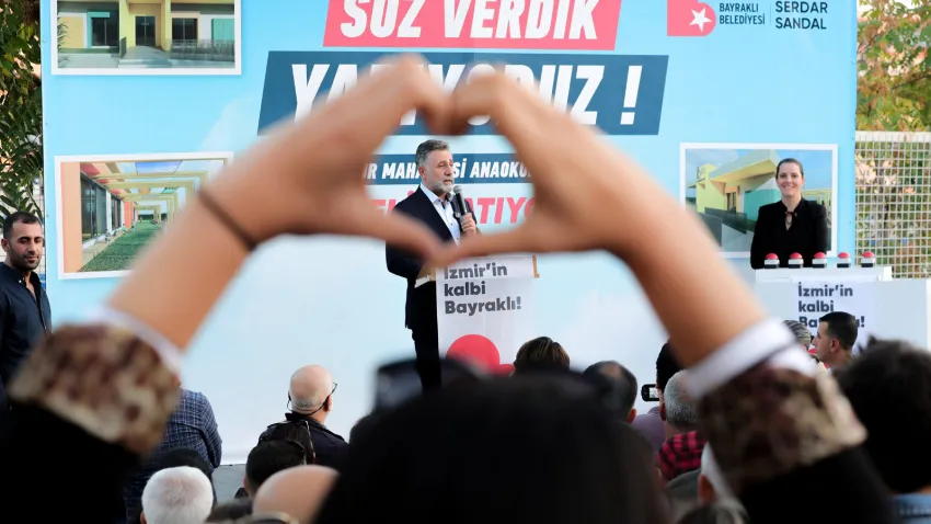 Bayraklı’nın 5. anaokulu için temel atıldı (7)