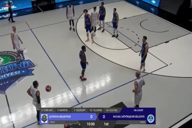 Basketbol maçında İsrail protesto edildi haberinin görseli