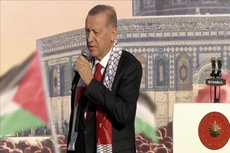 Cumhurbaşkanı Erdoğan: Gazze için kıyamdayız haberinin görseli
