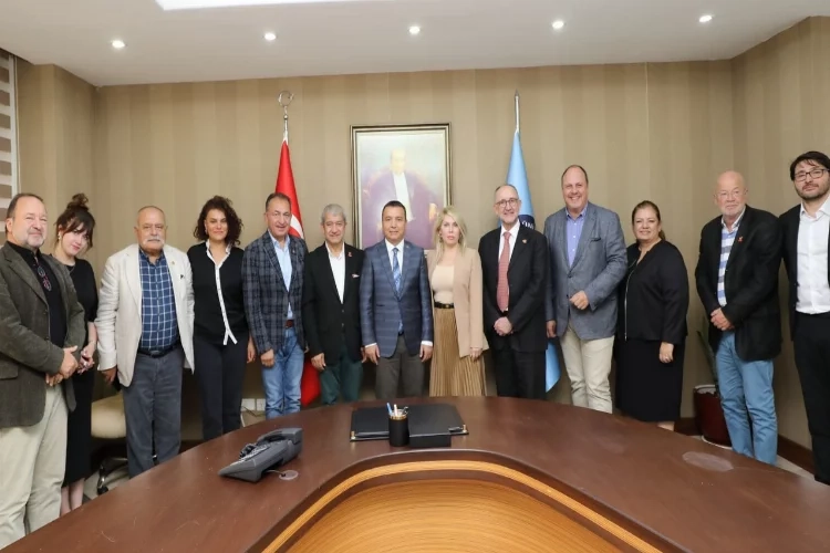 Nürnberg basın heyeti Akdeniz Üniversitesinde ağırlandı haberinin görseli