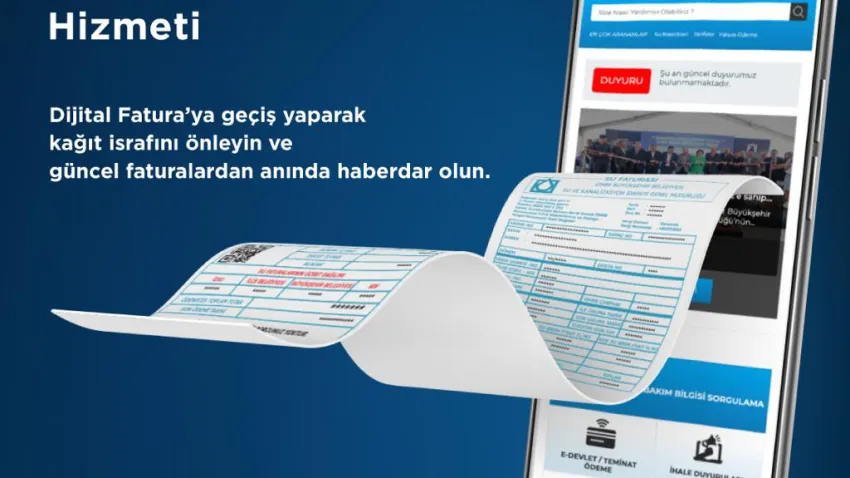 İZSU'dan çevreci hamle... Dijital fatura dönemi!1