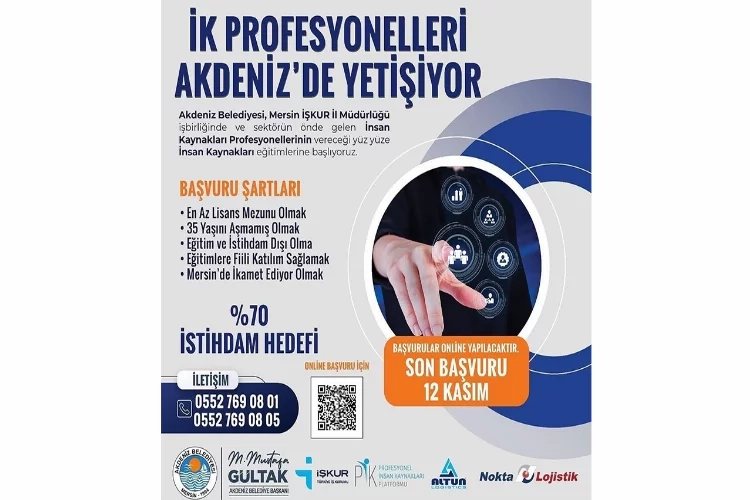 İnsan kaynakları uzmanları Akdeniz Belediyesi’nden yetişecek haberinin görseli