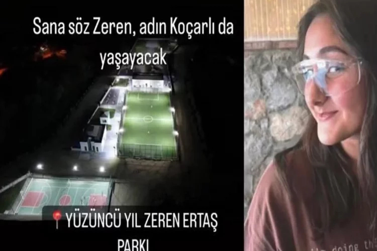 Asansör kazasında ölen Zeren Ertaş'ın adı Koçarlı'da yaşatılacak