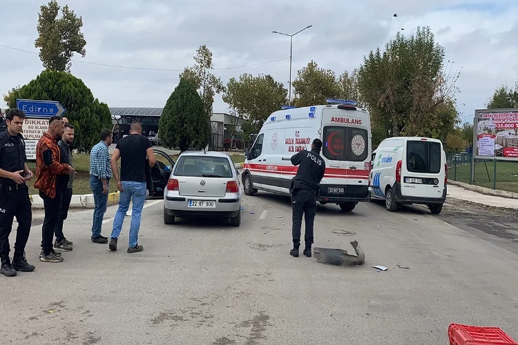 Uzunköprü’de motosiklet kazası haberinin görseli