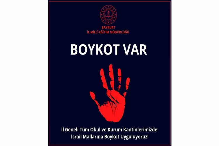 Bayburt Milli Eğitim Müdürlüğünden boykot desteği haberinin görseli