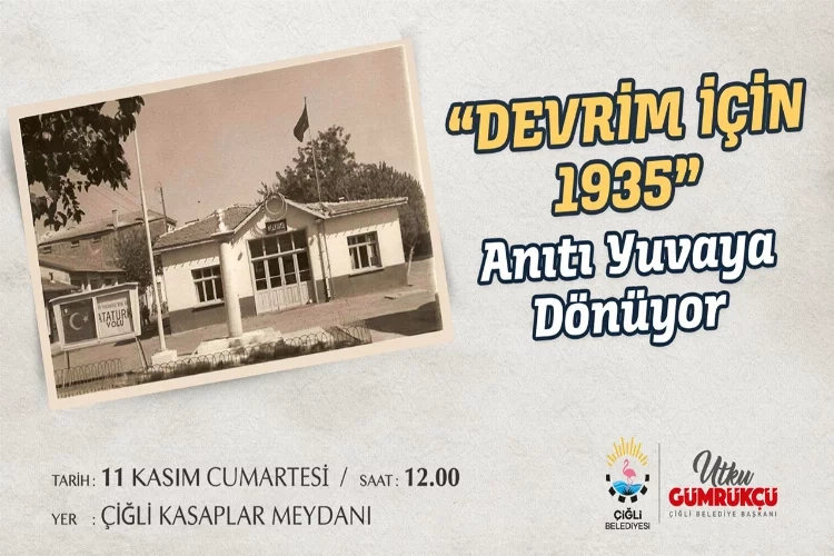  Devrim için 1935 anıtı ilk yerine taşınıyor haberinin görseli