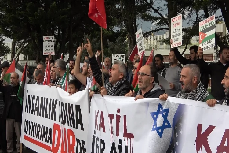 Gazze ile Dayanışma Platformu’ndan eylem! haberinin görseli