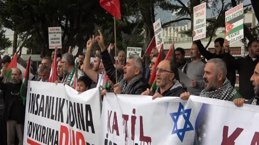 Gazze ile Dayanışma Platformu’ndan eylem! haberinin görseli