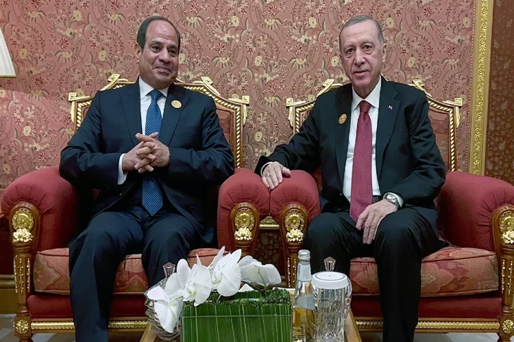 Cumhurbaşkanı Erdoğan, Mısır Cumhurbaşkanı Sisi ile görüştü haberinin görseli