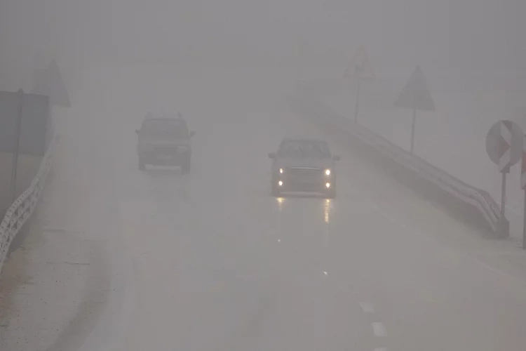 Kastamonu'da yoğun sis: Görüş mesafesi 30 metreye kadar düştü