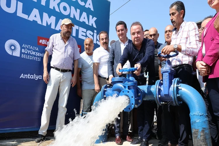 Antalyalı üreticiler kapalı devre sulama tesisinden memnun