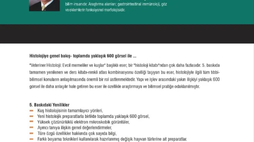 7. Veteriner Histolojisi - Evcil Memeliler ve Kuşlar (1)