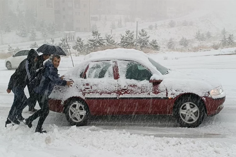Van’da kar yağışı hayatı felç etti haberinin görseli