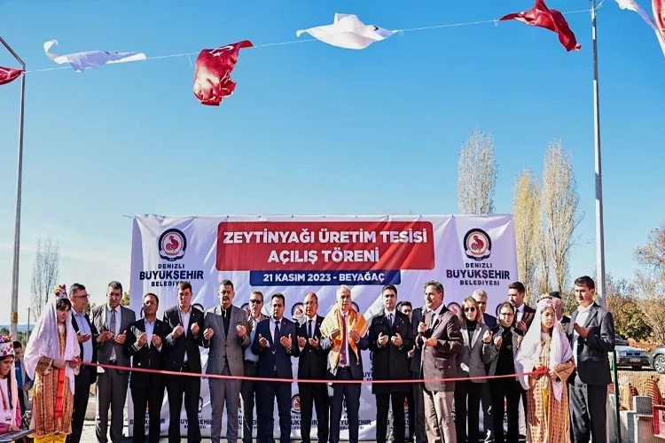 Denizli’de Zeytinyağı Üretim Tesisi hizmete açıldı