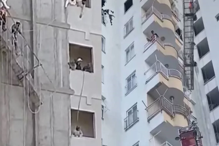 Mersin’de iskelenin halatı koptu, işçiler mahsur kaldı haberinin görseli