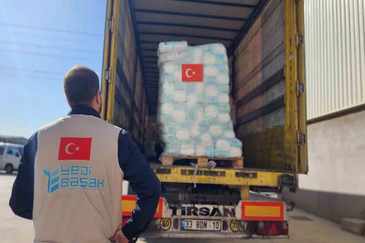 Yedi Başak İnsani Yardım Derneği’nden Gazze’ye acil yardım haberinin görseli