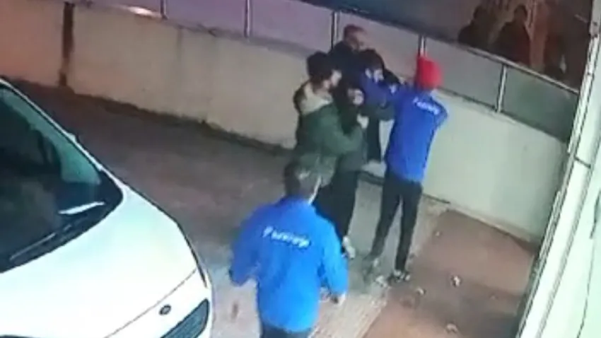 Kargo şubesinde dehşet anları