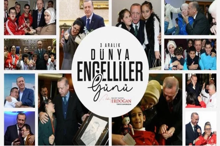 Cumhurbaşkanı Erdoğan'dan Dünya Engelliler Günü mesajı haberinin görseli