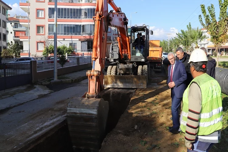 İZSU’dan Ödemiş’e dev yağmur suyu hattı yatırımı haberinin görseli