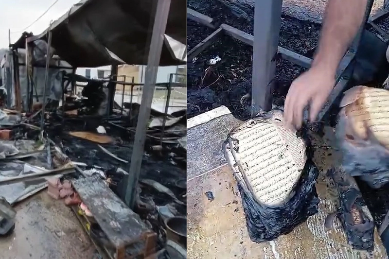 Kocaeli’de yangın paniği: 3 konteyner küle döndü, Kur'an-ı Kerim'in sayfaları yanmadı haberinin görseli