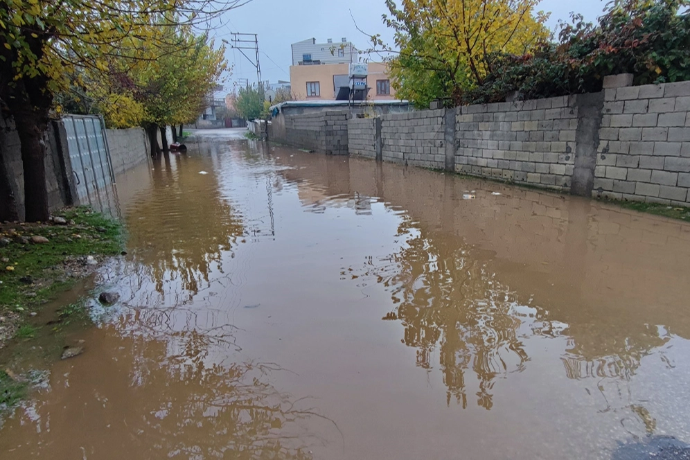 Adıyaman’da sağanak yağış sonrası göller oluştu