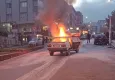 Amasya’da korku dolu anlar… Otomobil alev alev yandı