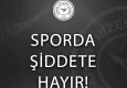 Çaykur Rizespor sporda şiddete hayır dedi