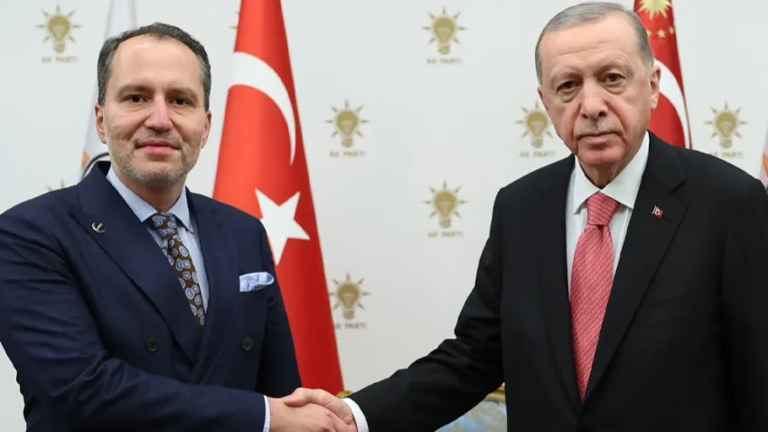 Cumhurbaşkanı Erdoğan, Yeniden Refah Partisi Genel Başkanı Fatih Erbakan’ı kabul etti