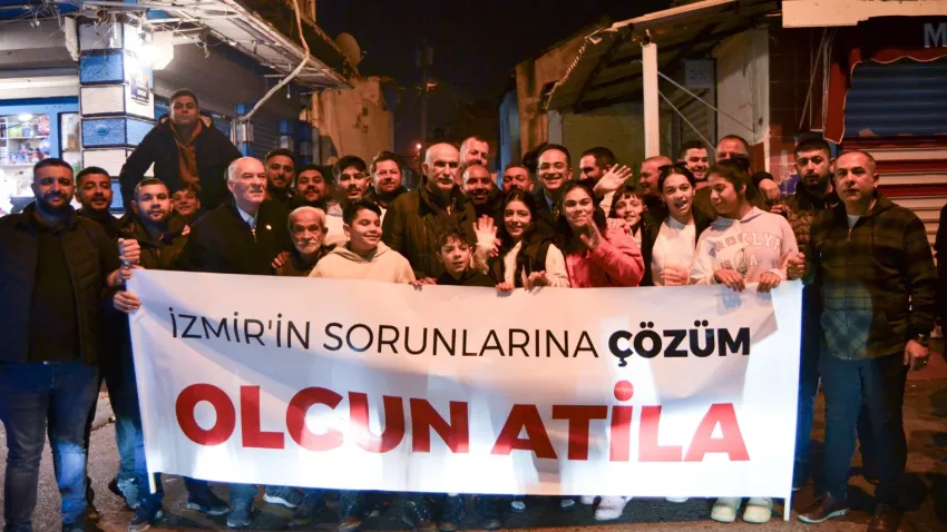 Olgun Atila, Konak'ta davullu zurnalı şölen ile karşılandı