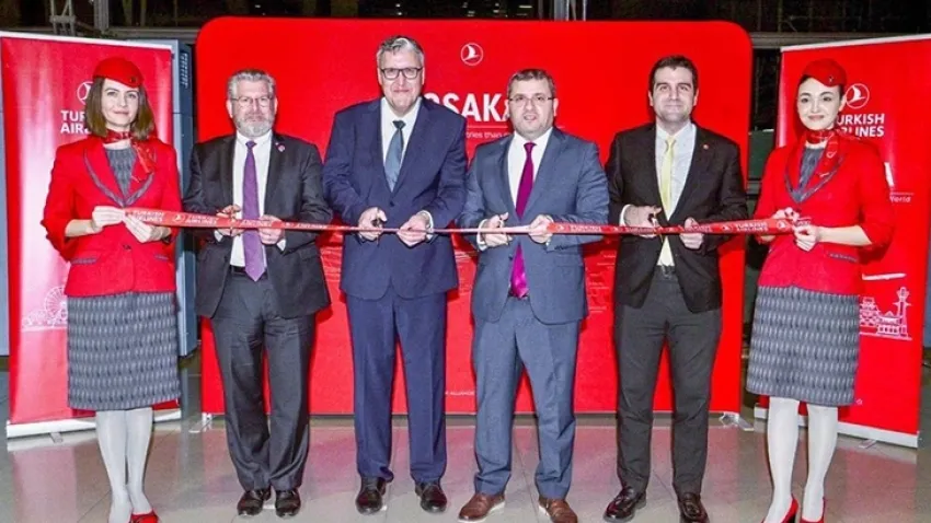 Türk Hava Yolları Osaka uçuşlarına başladığını duyurdu haberinin görseli