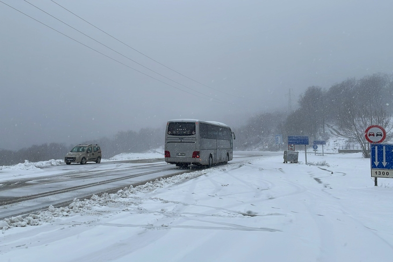 Kırklareli’nin yüksek kesimlerinde kar etkili oluyor 