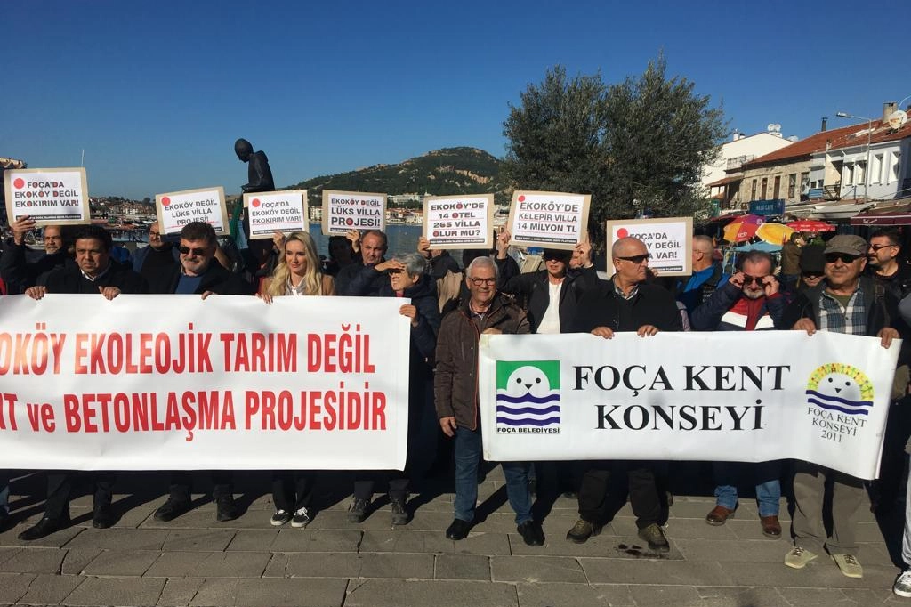 Foçalılardan Ekoköy projesine tepki: Bu Ekoköy değil Ekokırım projesidir