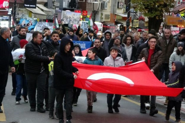 Bartın'da İsrail protesto edildi