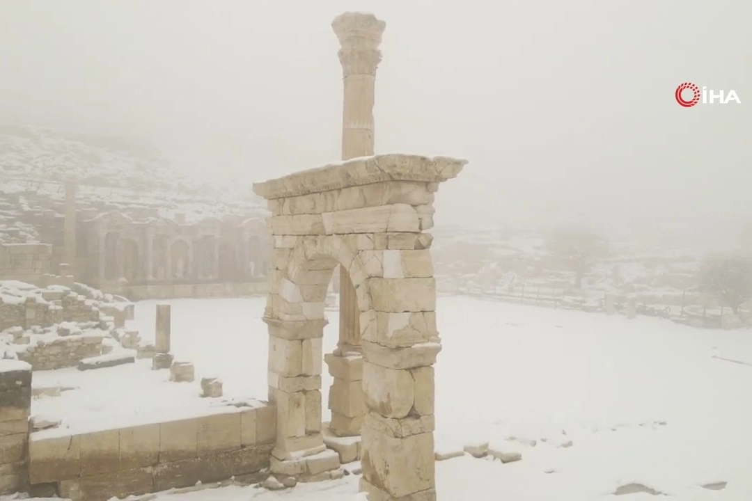 Aristokratlar şehri Sagalassos beyaza büründü