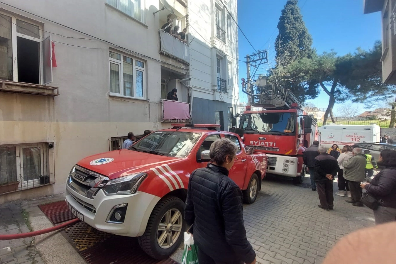 Tekirdağ'da yangın paniği: 1 çocuk hastaneye kaldırıldı