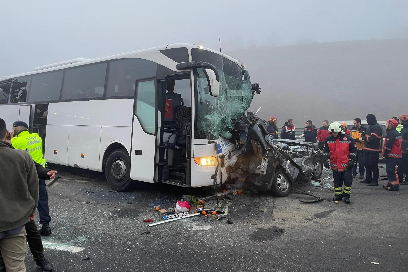 Korkunç kazada acı detay: Yardım için durdukları yolda canlarından oldular haberinin görseli