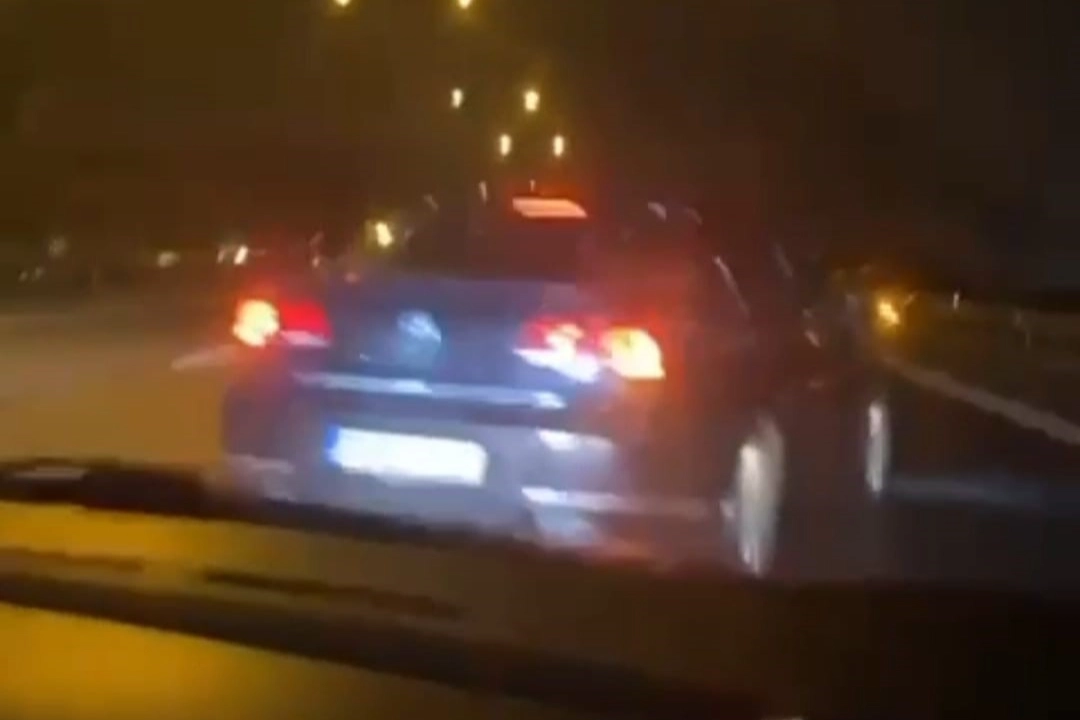 Trafik magandası, evli çifte korku dolu anlar yaşattı