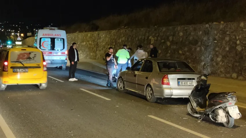 Aydın Kuşadası’nda kaza: Otomobil motosiklete çarptı haberinin görseli