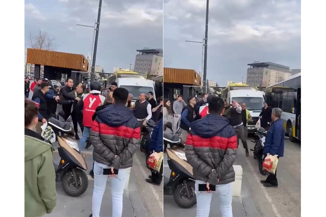Bursa'da yumruklu yol verme kavgası haberinin görseli