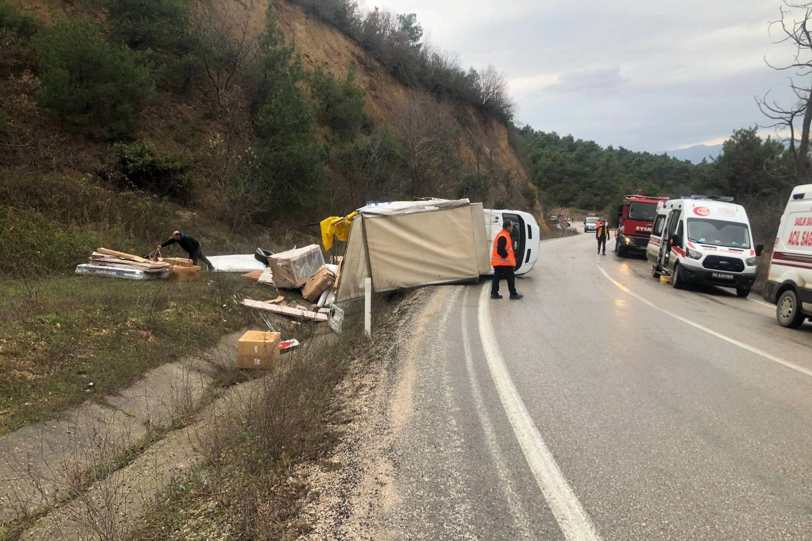 Tokat'ta trafik kazası: 2 yaralı