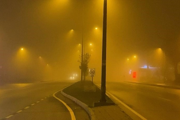 Denizli'de yoğun sis hayatı olumsuz etkiliyor