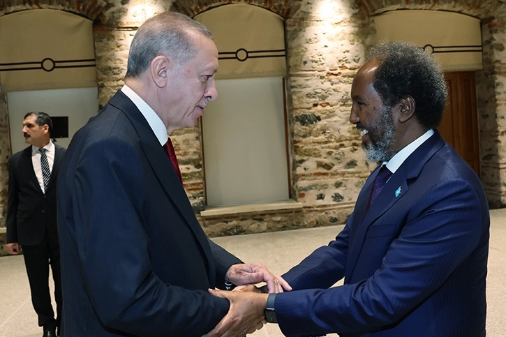 Cumhurbaşkanı Erdoğan, Somali Cumhurbaşkanı Mahmud ile görüştü