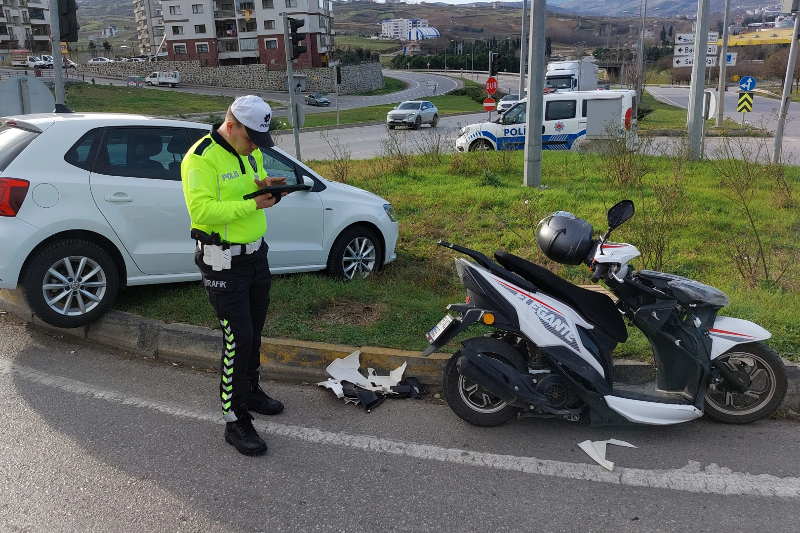 Samsun'da trafik kazası: 2 yaralı