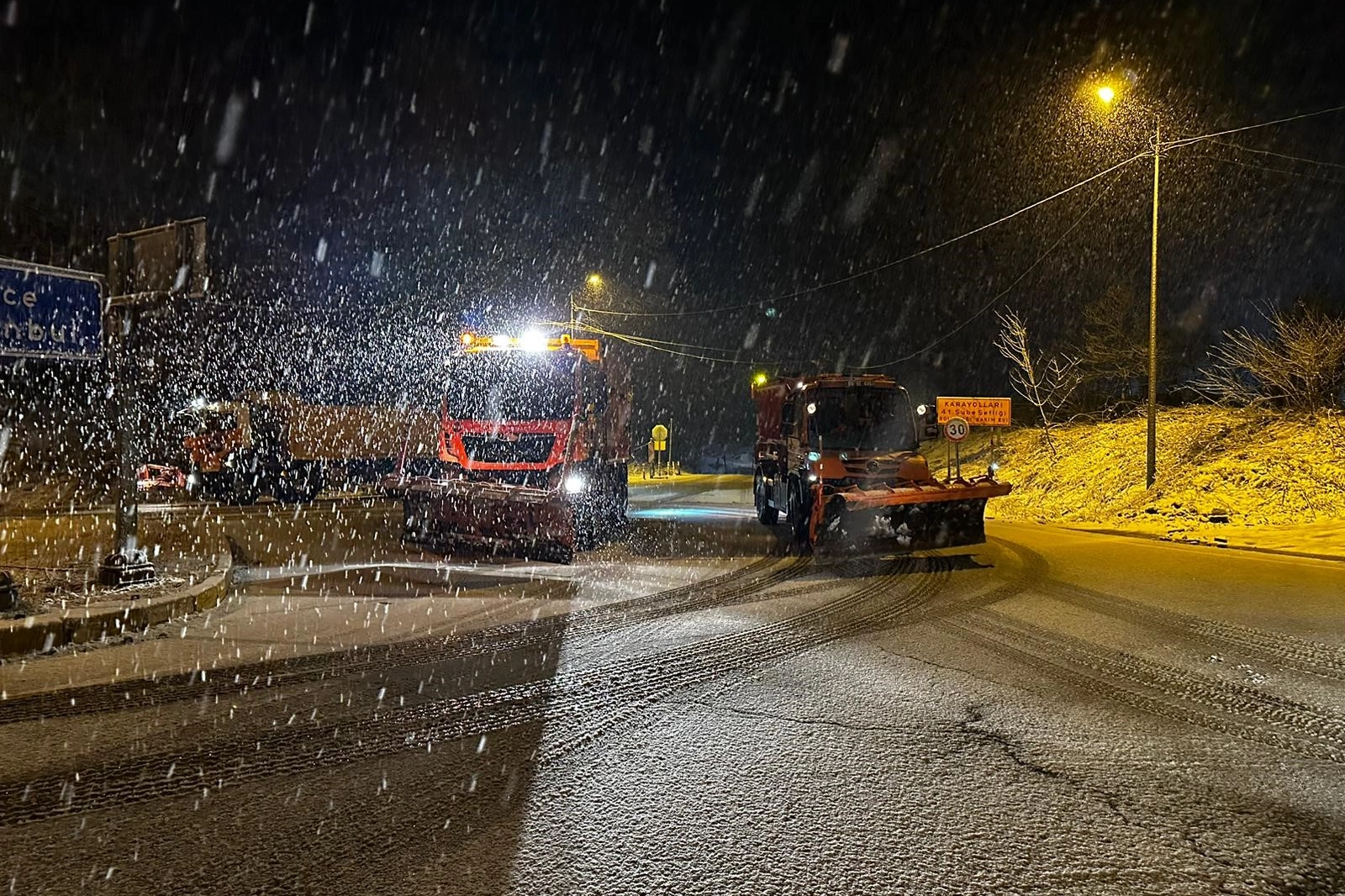 Bolu Dağı'nda kar yağışı başladı