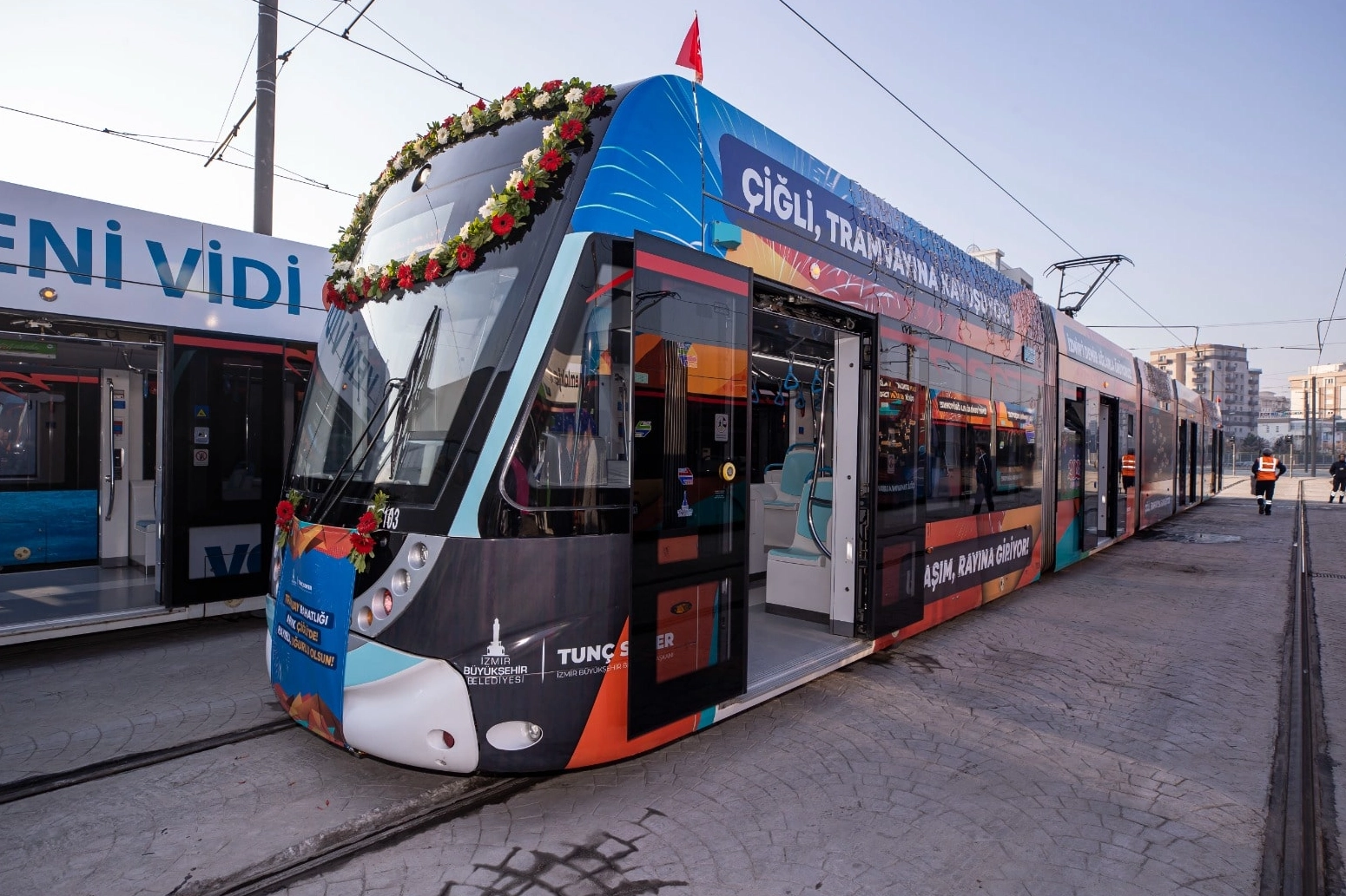 Çiğli Tramvayı teste çıkıyor haberinin görseli
