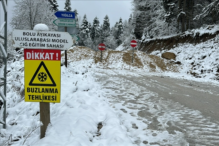 Bolu-Yedigöller yolu kapatıldı